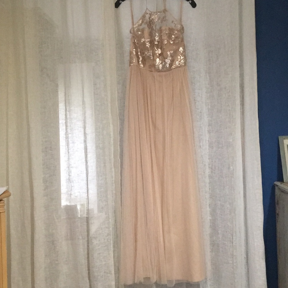 Blush prom dress